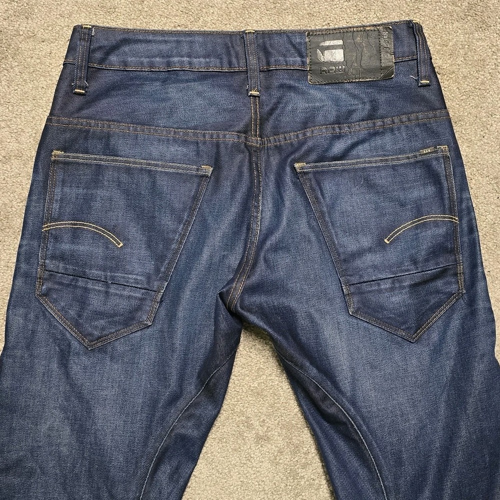 G Star Raw Mens Arc 3D Slim Denim Pants Jeans Size 30x32 Dark Wash - Picture 10 of 16